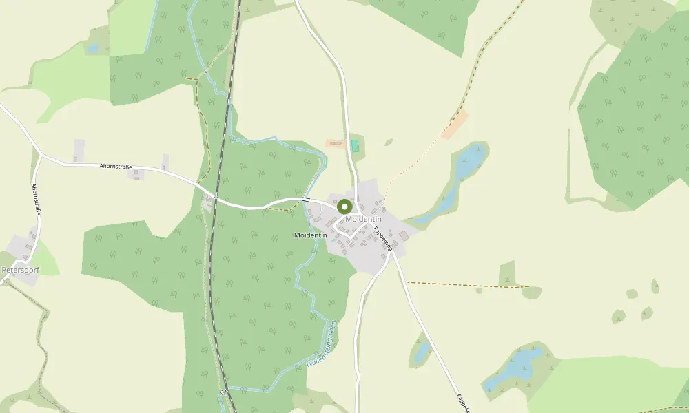 Kartenausschnitt mit dem Bürostandort An der Pferdekoppel 3, 23972 Dorf Mecklenburg